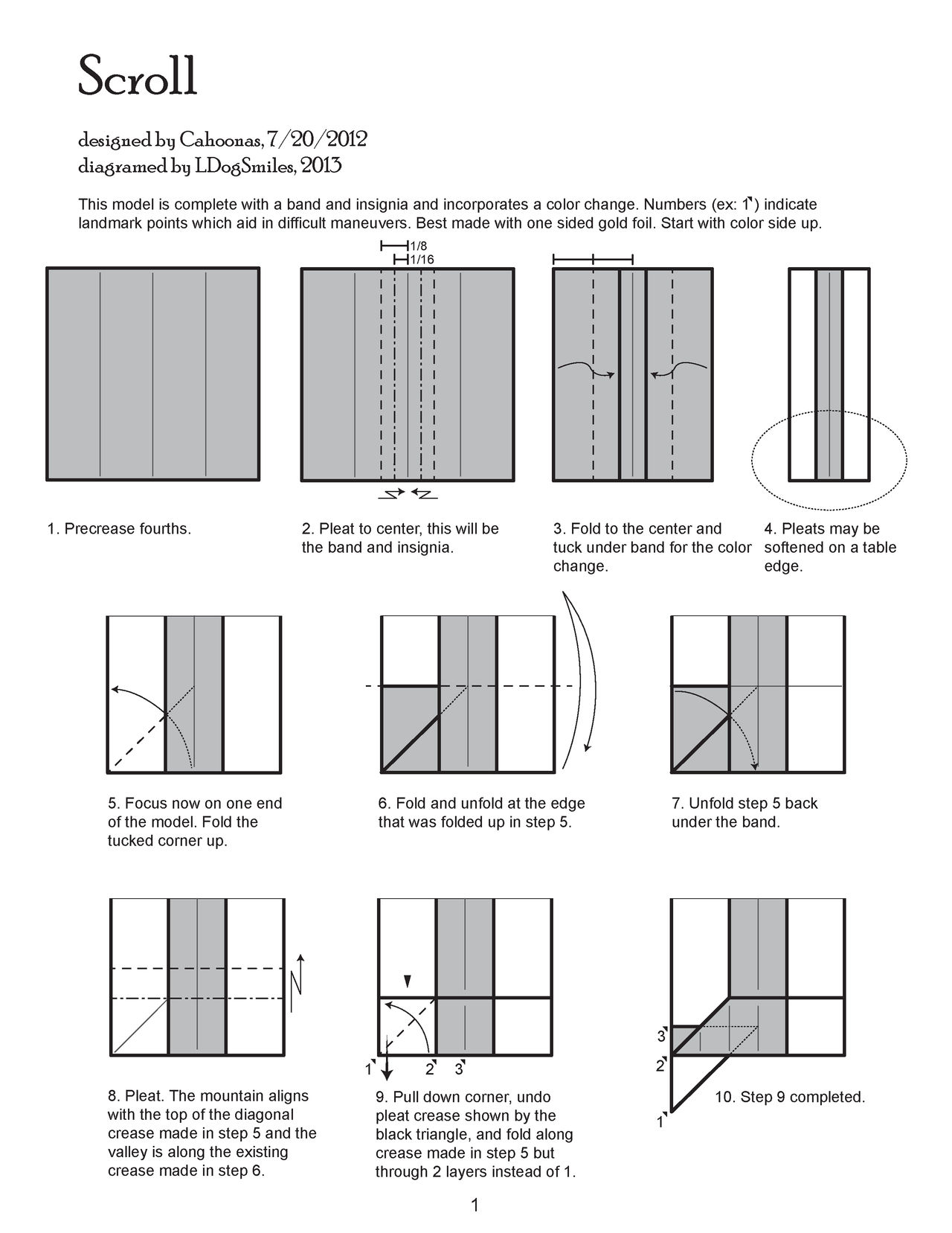 Diy Scroll Matrix Origami Scroll Diagram 1 by Houndread on DeviantArt