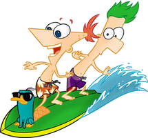 Surfing The Wave - Phineas and Ferb