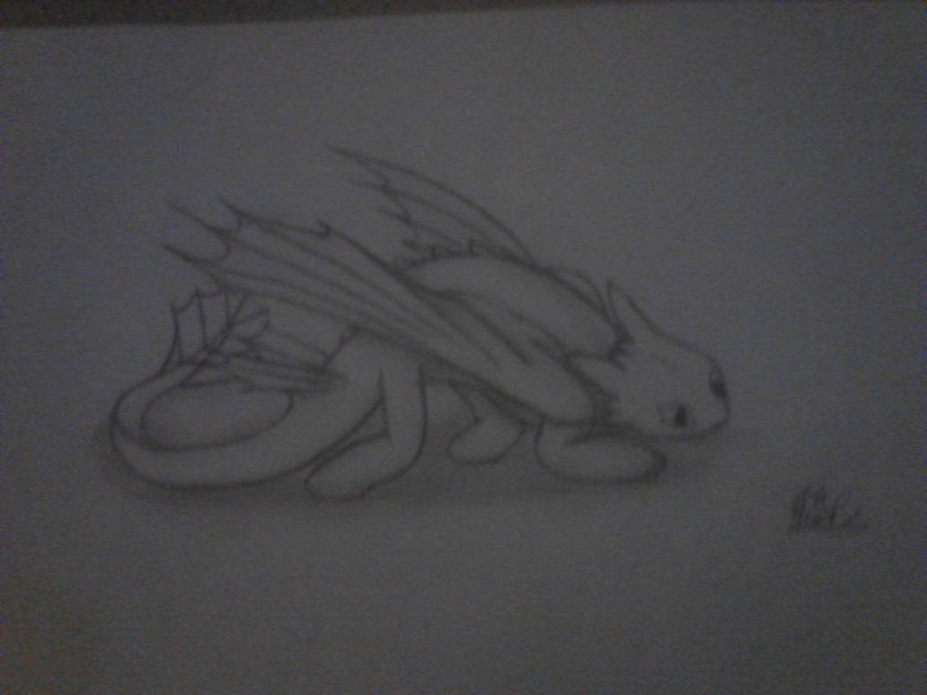 Toothless drawing 3 by pheobedespo on DeviantArt
