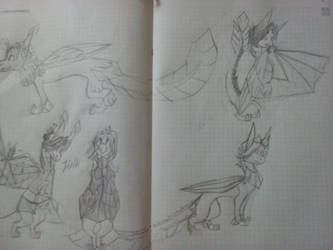 Dragon Character Sketches