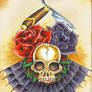 flash - skull and roses