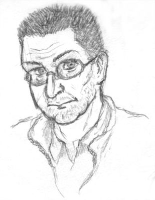 spiky hair guy sketch by ultorgabrihel