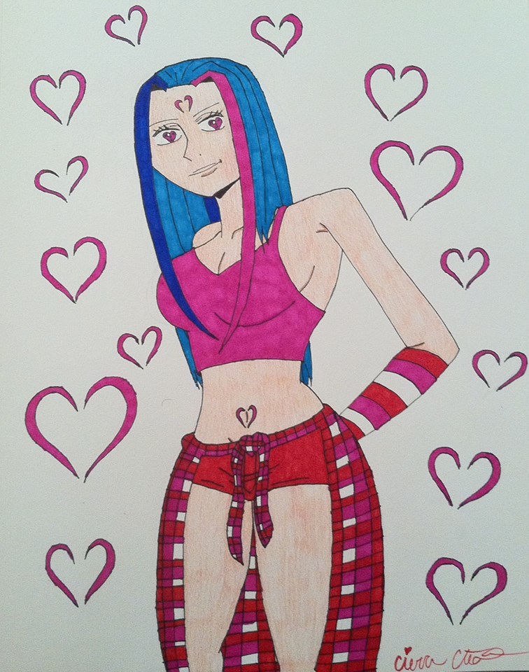 Valentine's Day Drawing of Aiko by materialgirl1534
