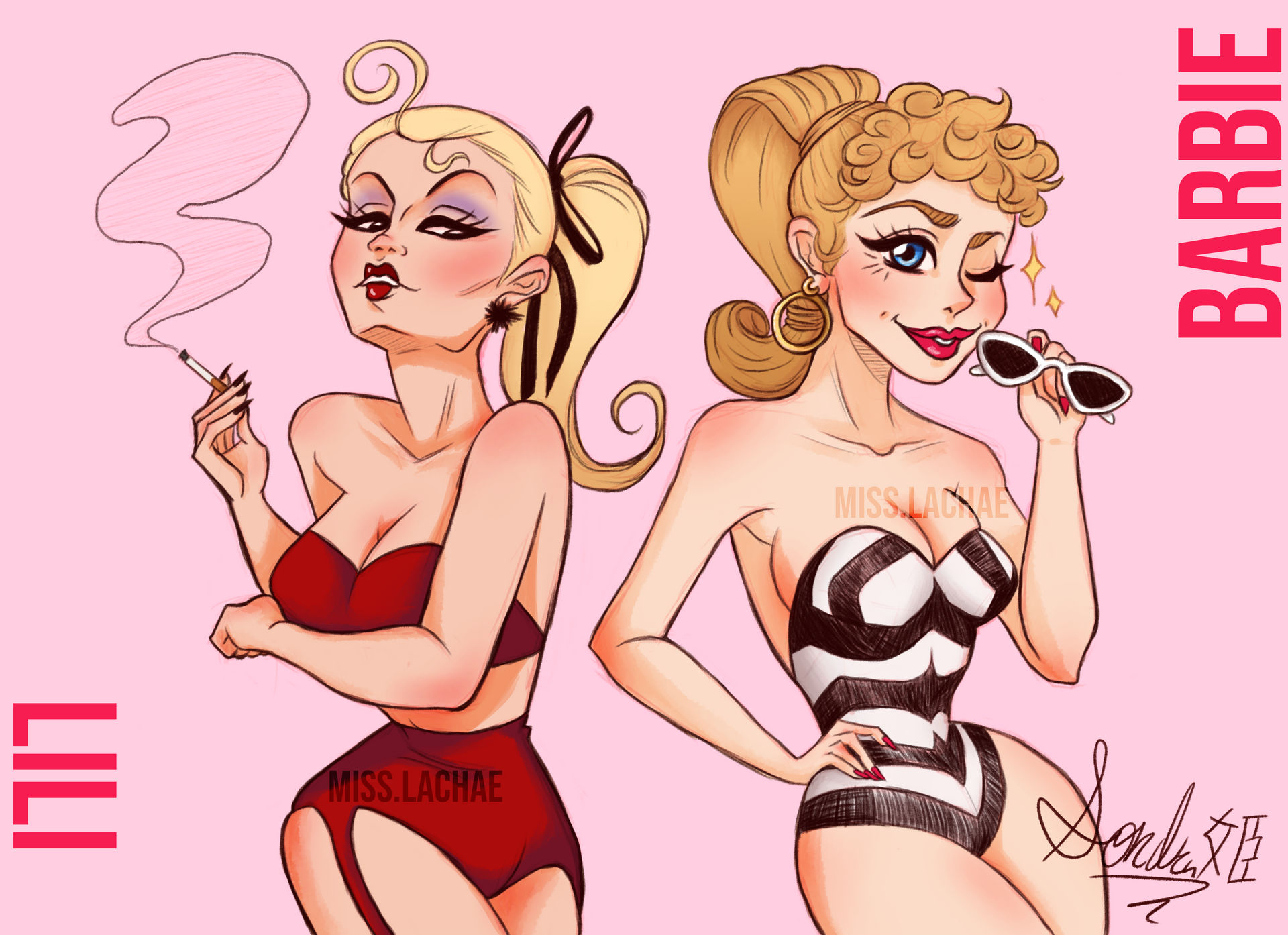 Barbie and Bild Lilli by MissLachae on DeviantArt