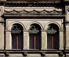 Windows and lambrequins from XIXth century