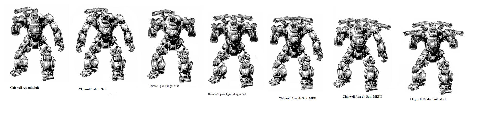 Chipwell Assault Warmonger Suit Series by unspacy on DeviantArt