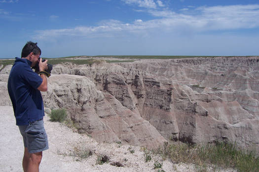 Dad taking a picture