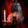 Blood girl's mask - Black