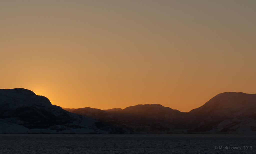 Sunrise (almost) in Norway