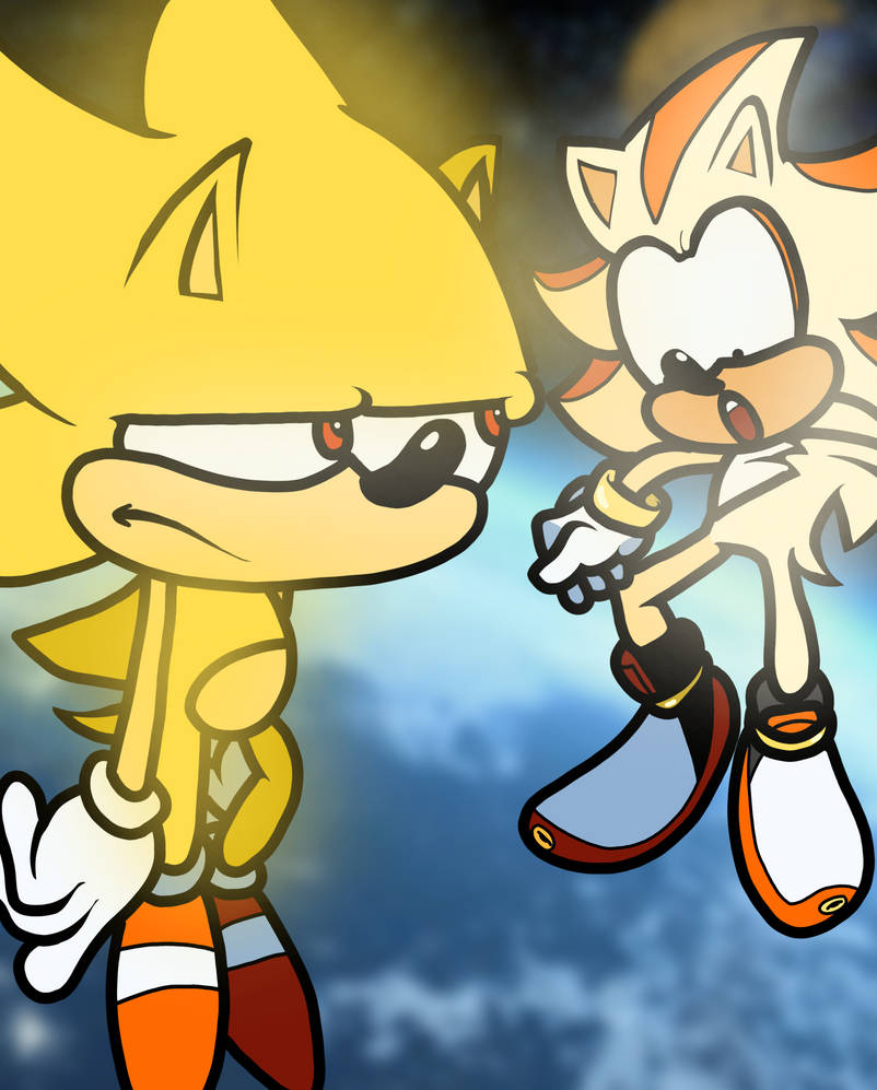 Shadow discovers his super form by SonicSketchy on DeviantArt