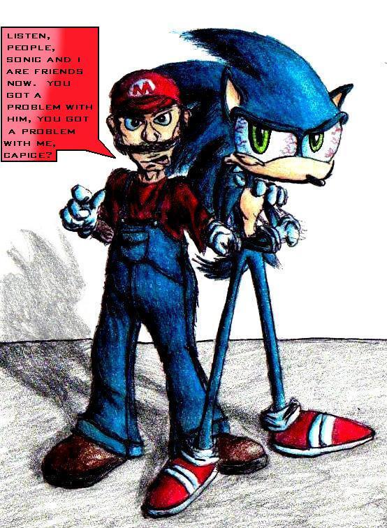 Mario Has Sonic's Back.