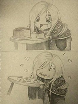 Arthas Eating Cake