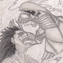 Metalicana and Gajeel Drawing