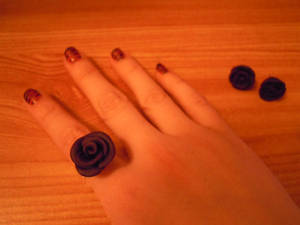 Rose Ring and Earrings