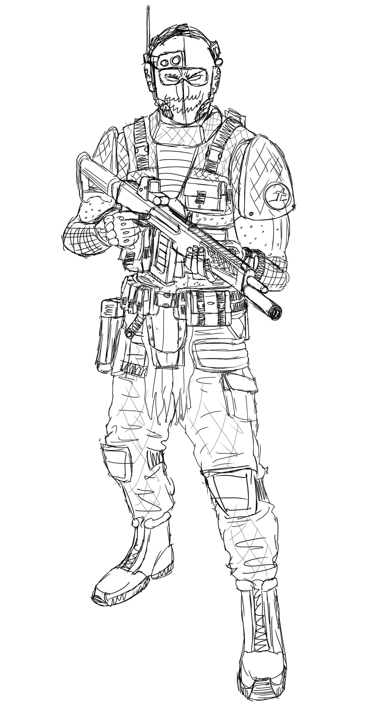 Drawing Commando Space The Abyss commando (quicksketch) by Kuba2131 on DeviantArt