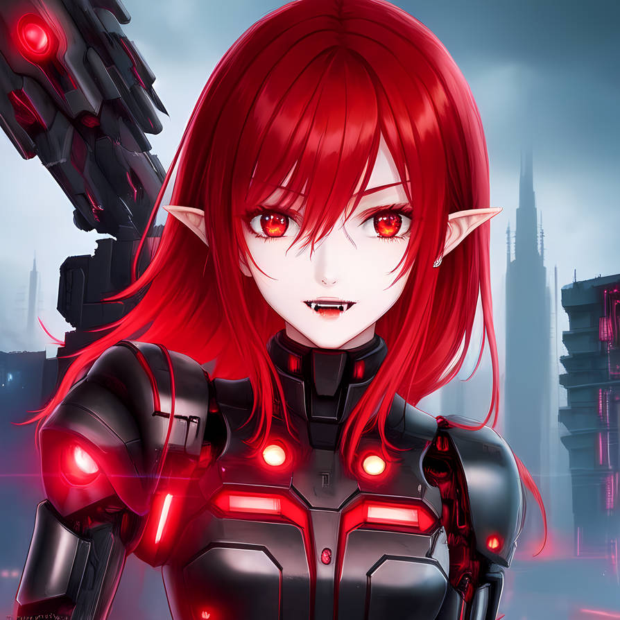 Future Vampire Stable Diffusion Cyborg Vampire 1 by Pandorasaurus on DeviantArt