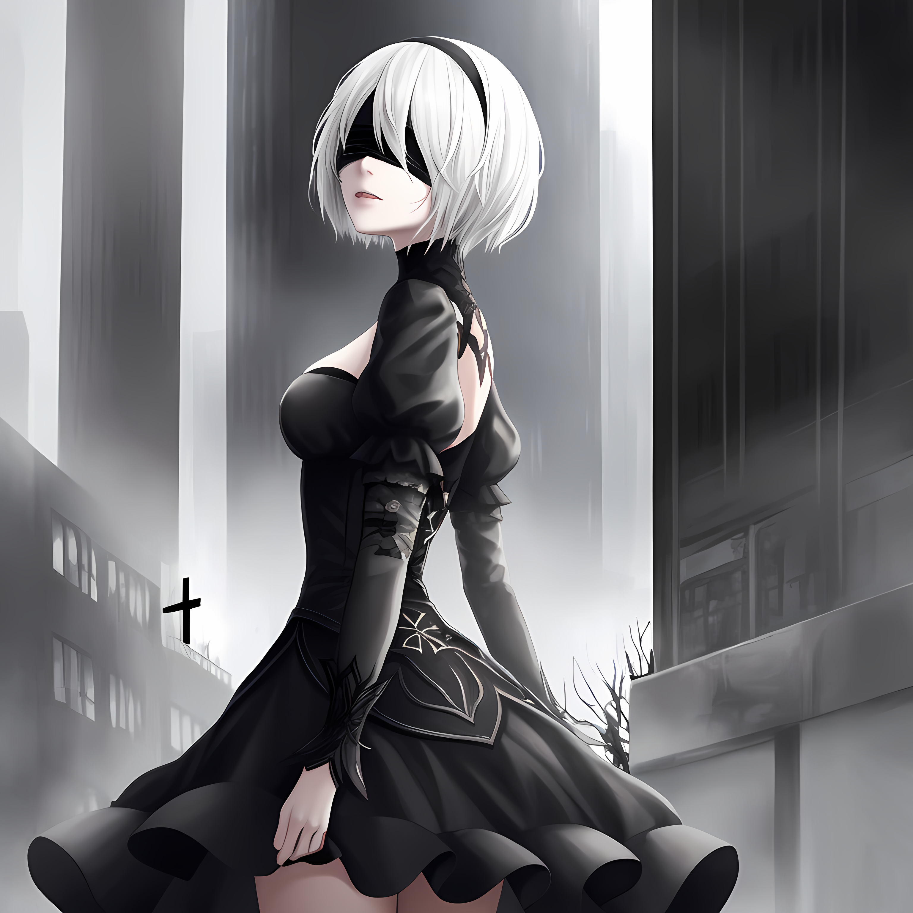 white hair girl - 1 by rezjoy on DeviantArt