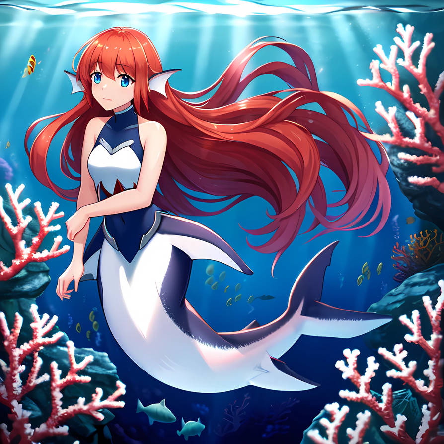 Mermaid Ride Shark Stable Diffusion Shark Mermaid 18 by Pandorasaurus on DeviantArt