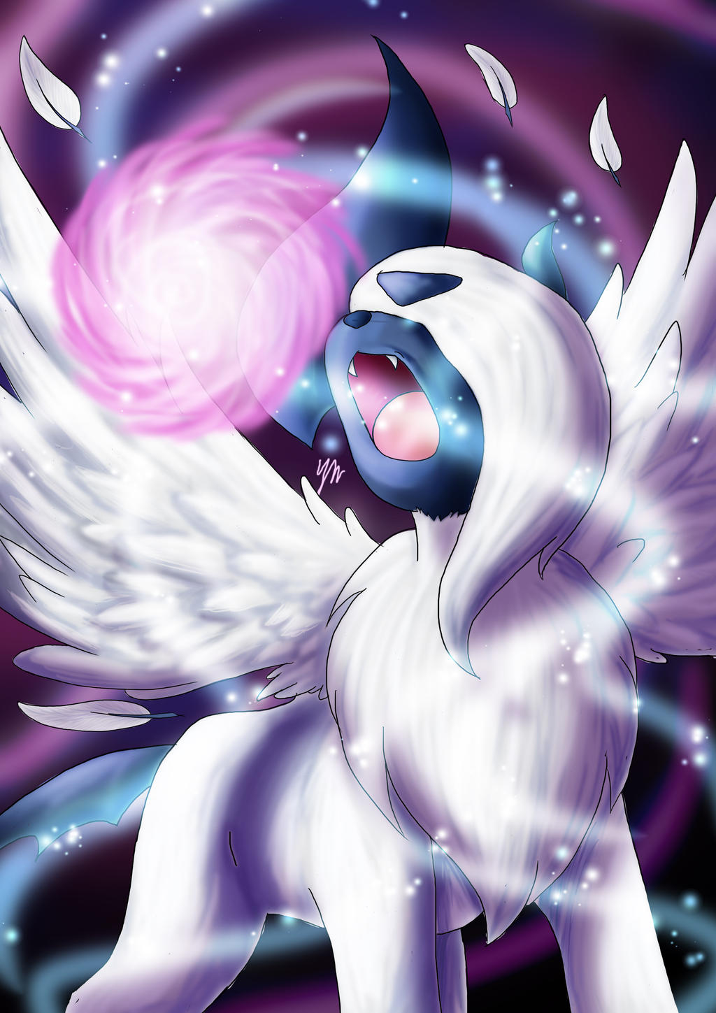 Mega Absol Background Mega-Absol by ErrorEmma on DeviantArt