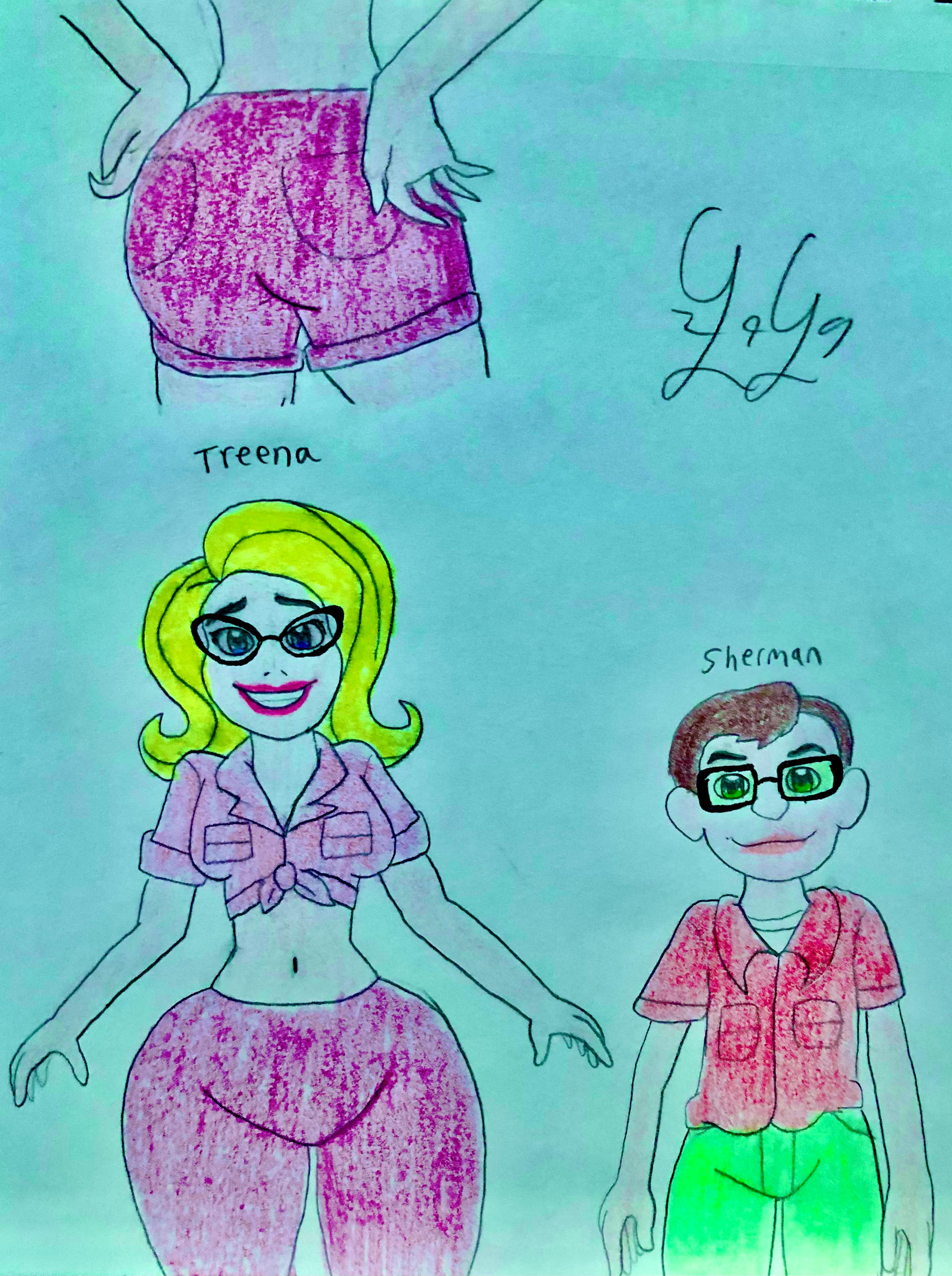 Treena Sherman and Treena by LugiaLover249 on DeviantArt