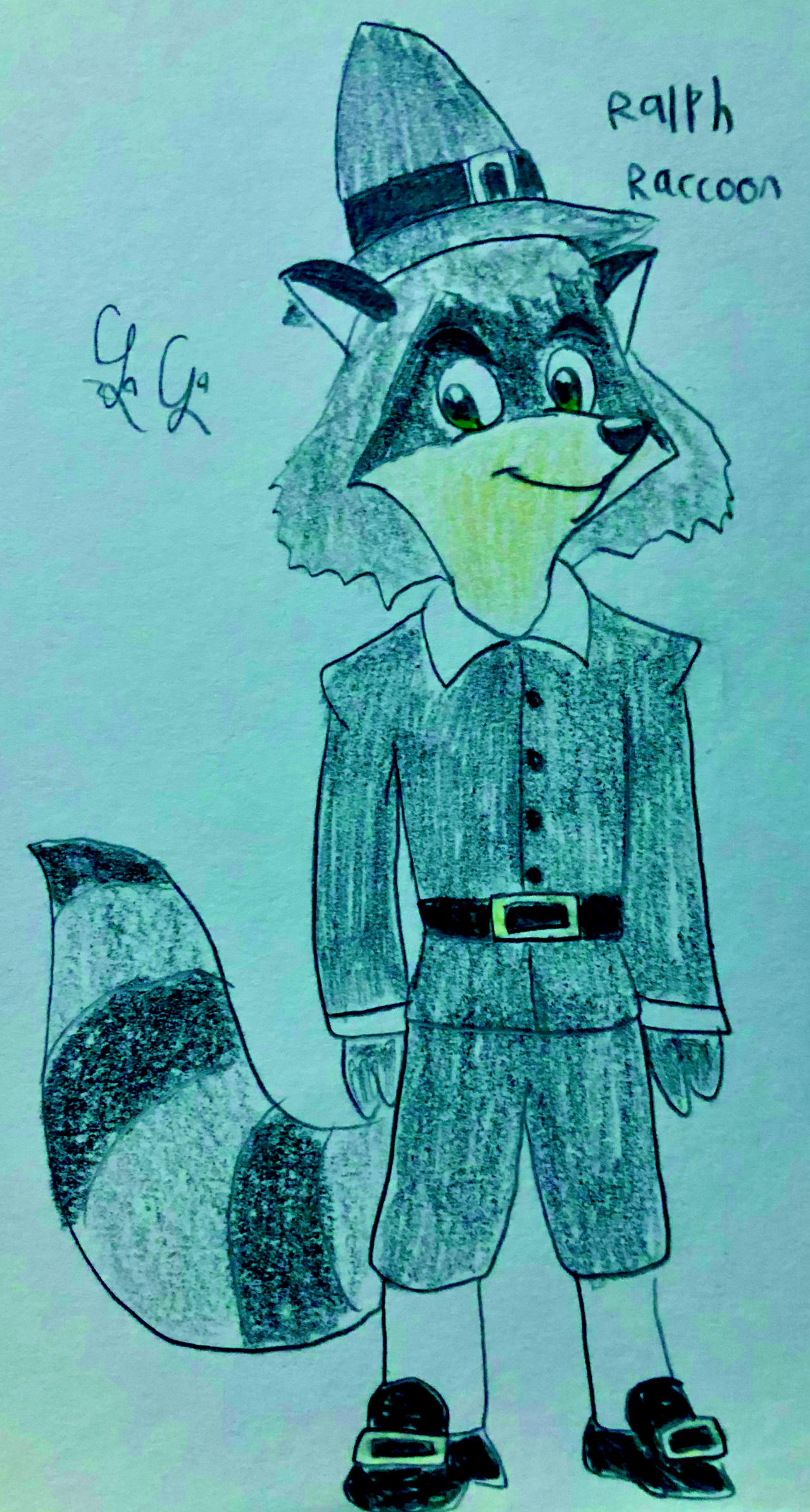 Ralph Racoon Ralph Raccoon as a pilgrim by LugiaLover249 on DeviantArt