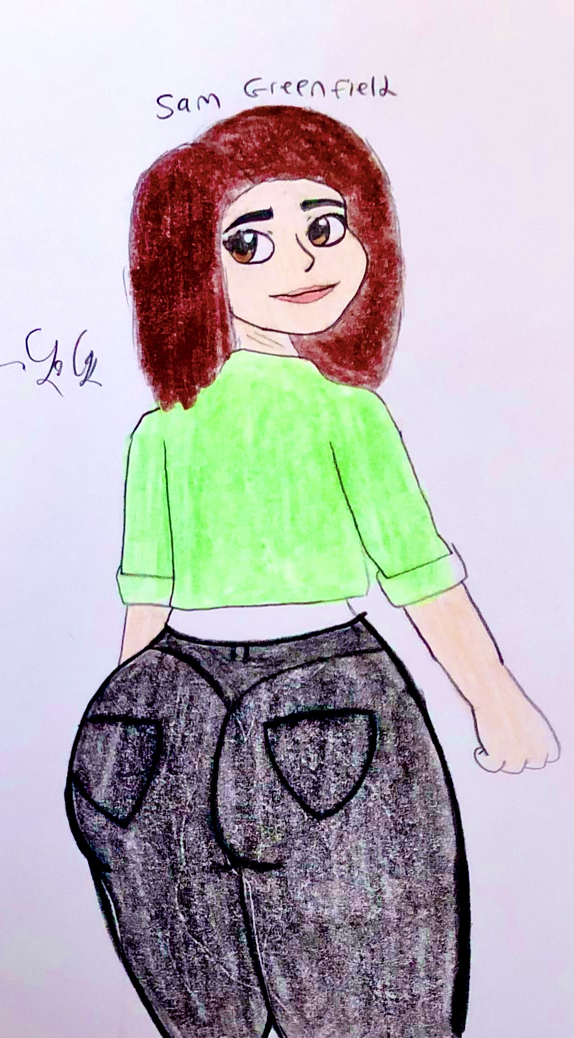 Sam Deviantart Sam Greenfield by LugiaLover249 on DeviantArt