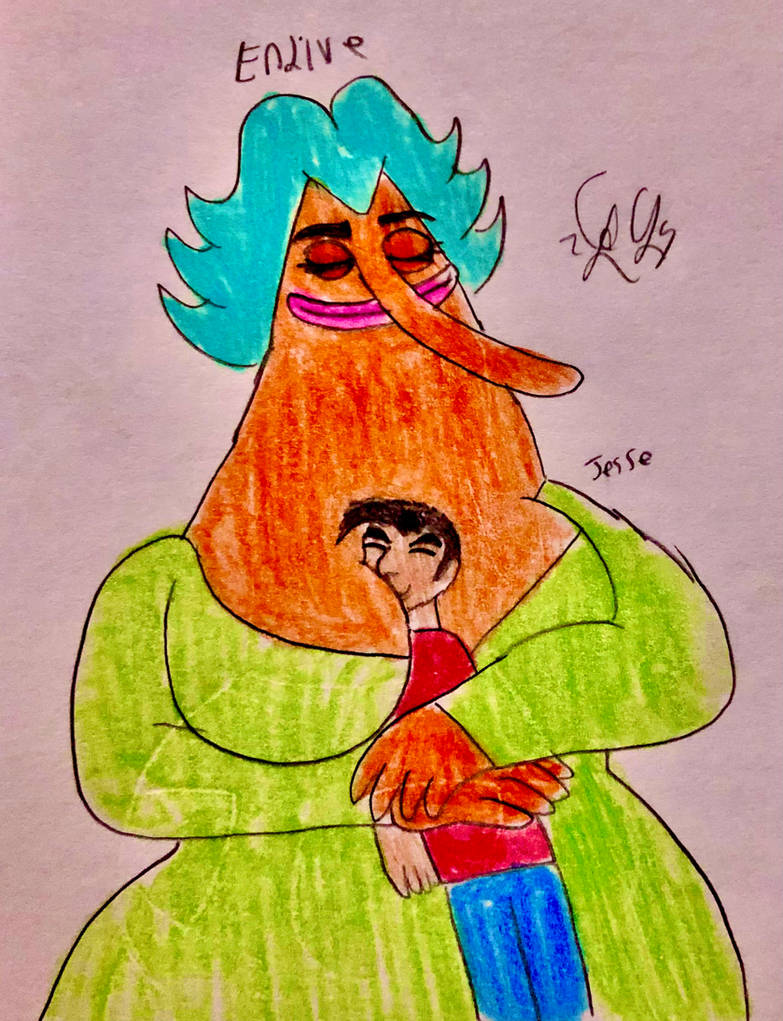 Endive gives Jesse a boobhug by LugiaLover249 on DeviantArt