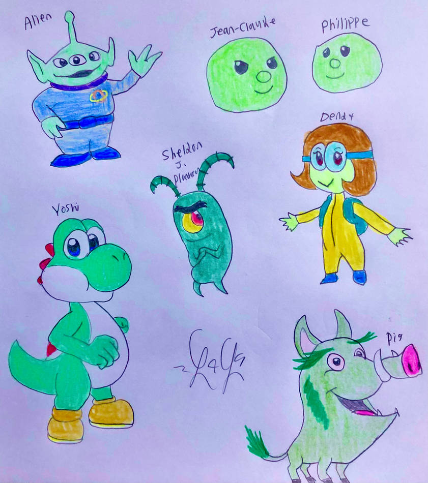 Green Galore 1 by LugiaLover249 on DeviantArt