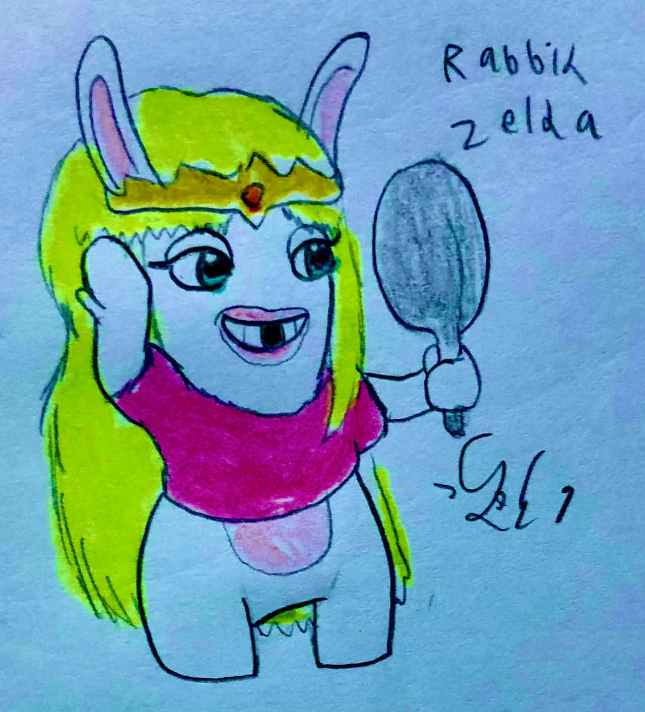 Rabbid Zelda by LugiaLover249 on DeviantArt