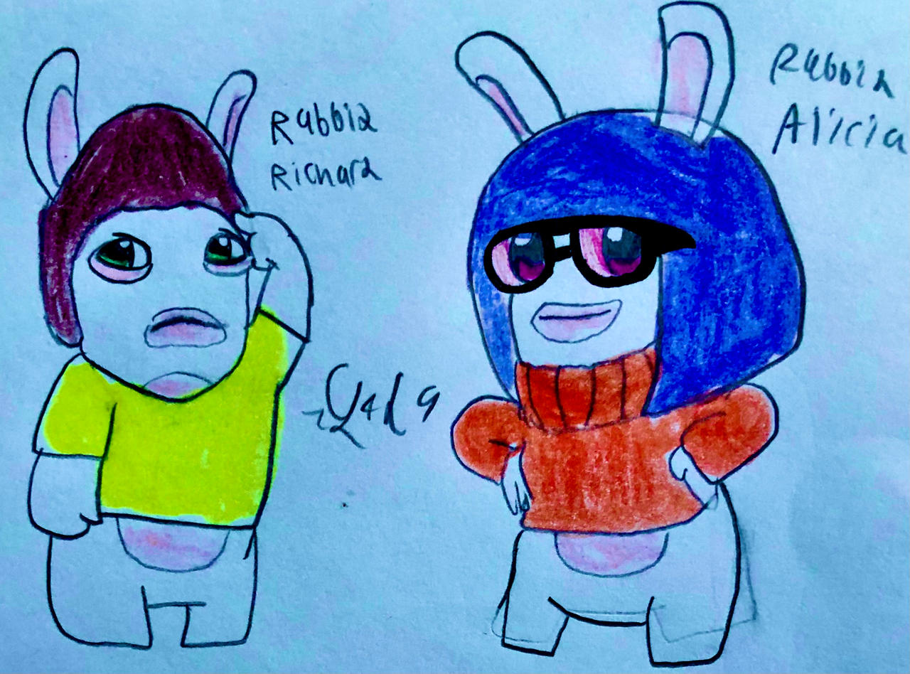 Rabbid Richard and Rabbid Alicia by LugiaLover249 on DeviantArt