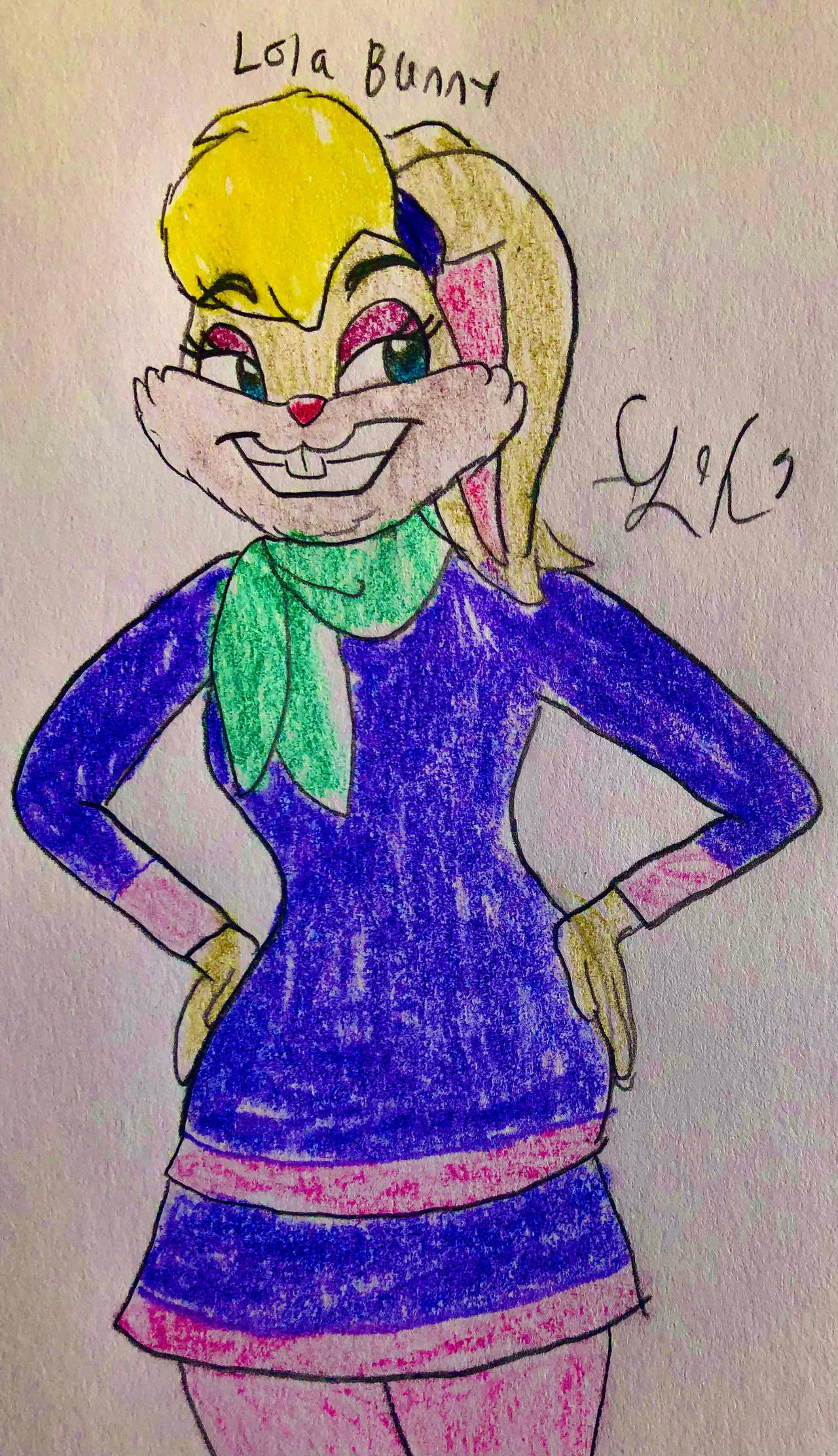 Lola Bunny as Daphne Blake by LugiaLover249 on DeviantArt