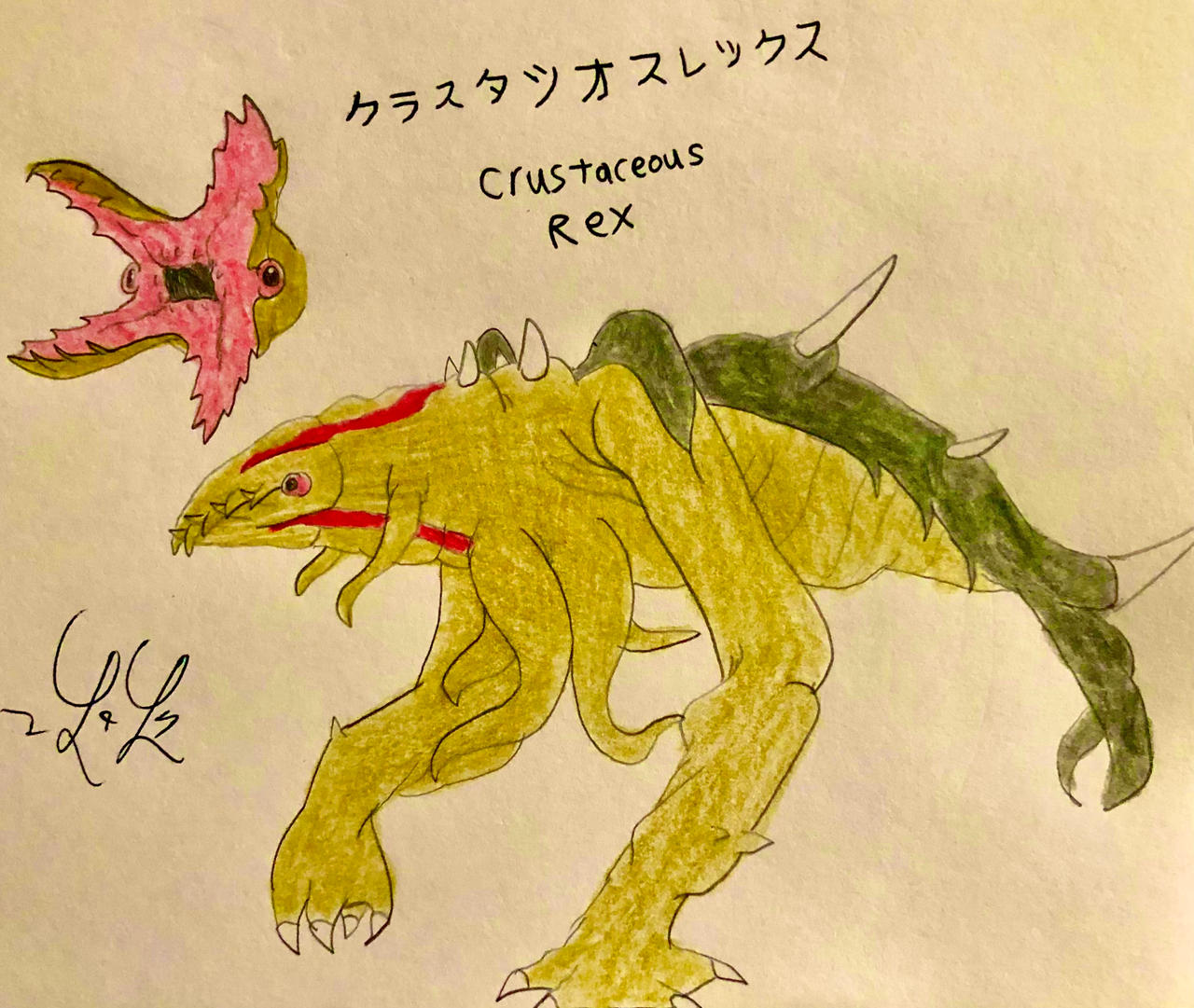 Crocosaurus Rex Deviantart Crustaceous Rex by LugiaLover249 on DeviantArt