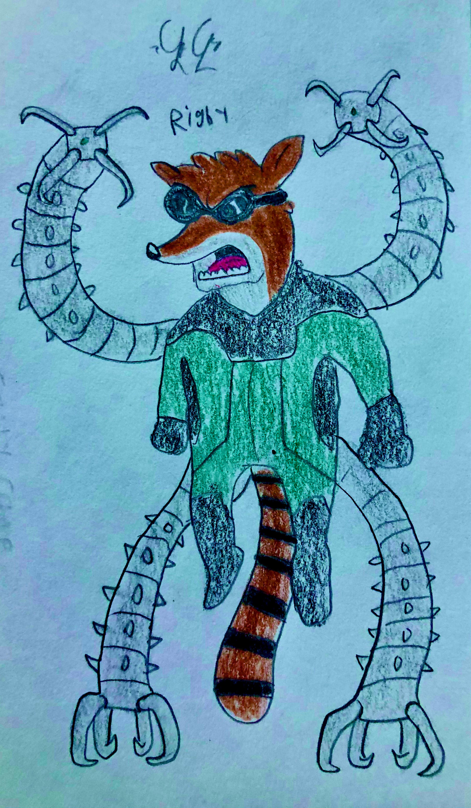 Orvis Rigsby Rigby as Otto Octavius by LugiaLover249 on DeviantArt