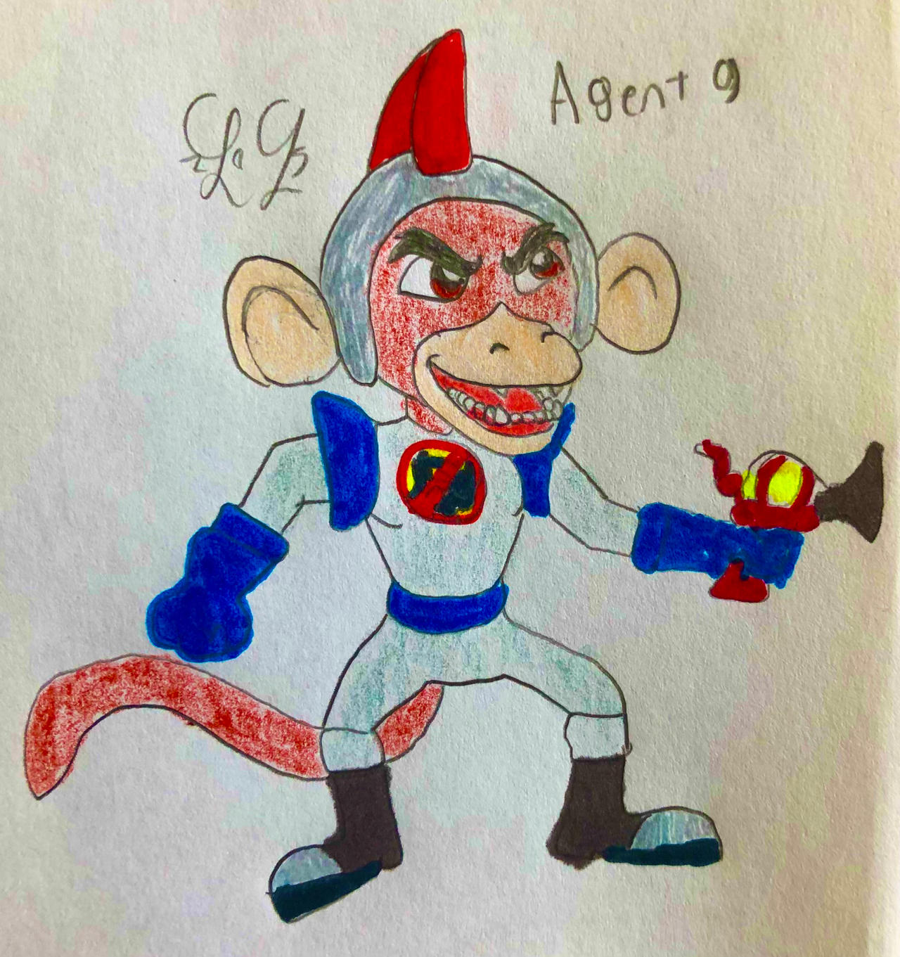 Agent Monkey Agent 9 the monkey by LugiaLover249 on DeviantArt
