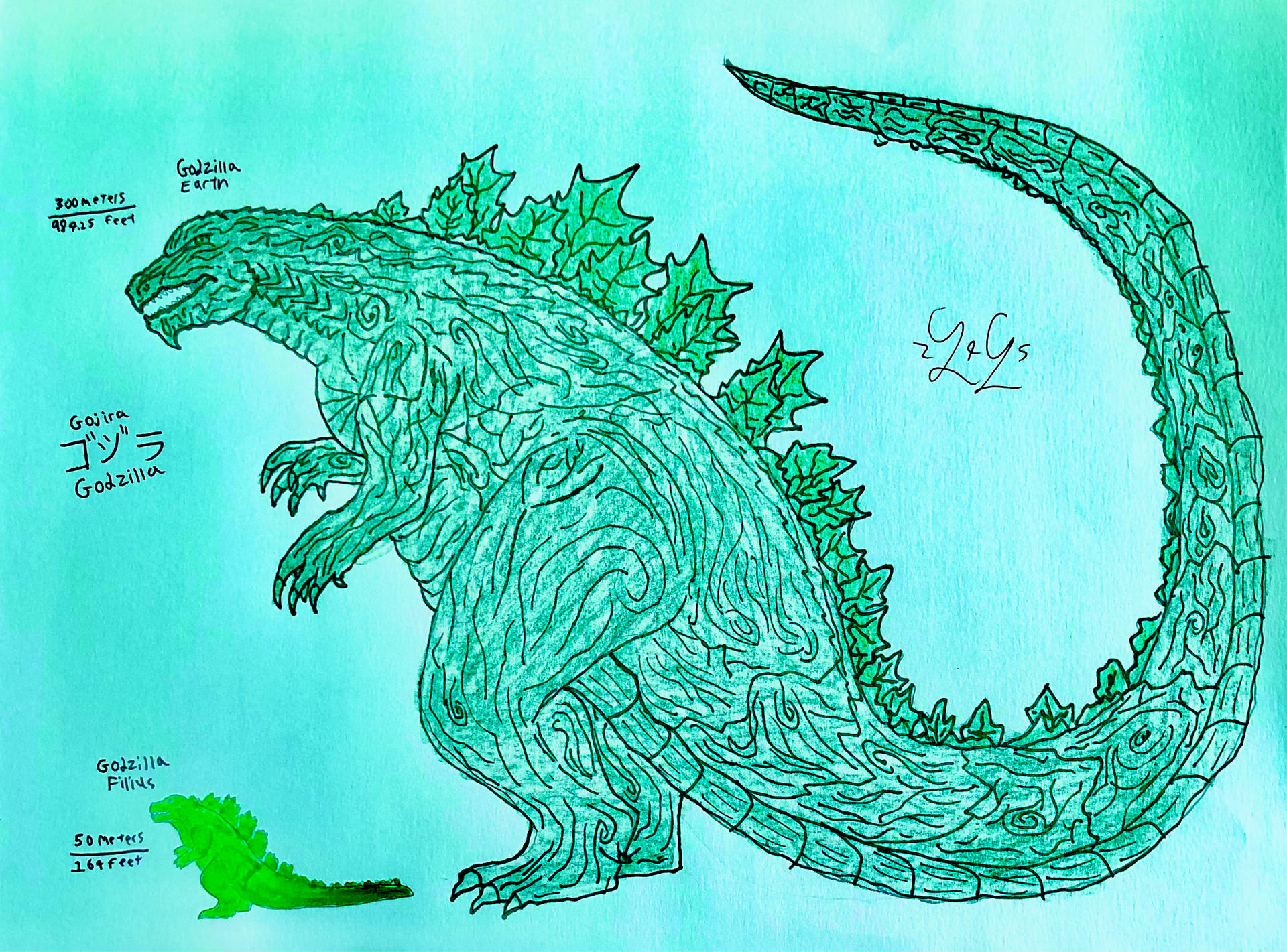 Finlius AniGoji (Godzilla Filius and Godzilla Earth) by LugiaLover249 on DeviantArt