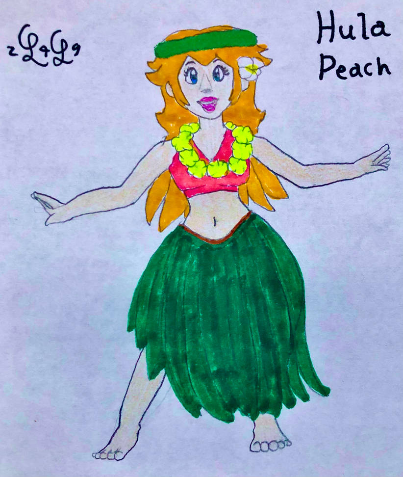 Hula Peach by LugiaLover249 on DeviantArt