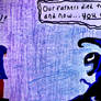 Peter Parker and Venom in the rain