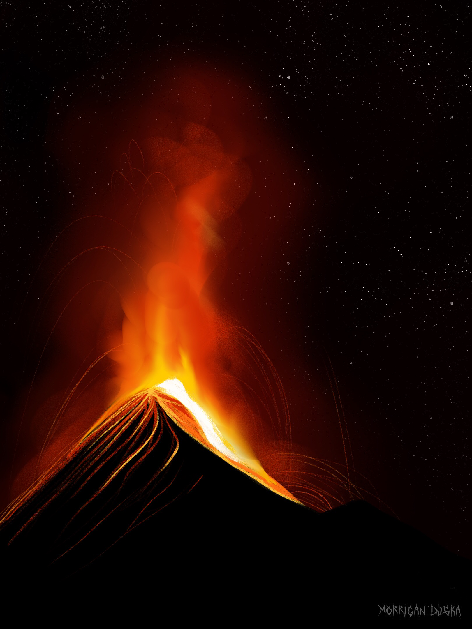 Volcano Deviantart Volcano by morriganduska on DeviantArt