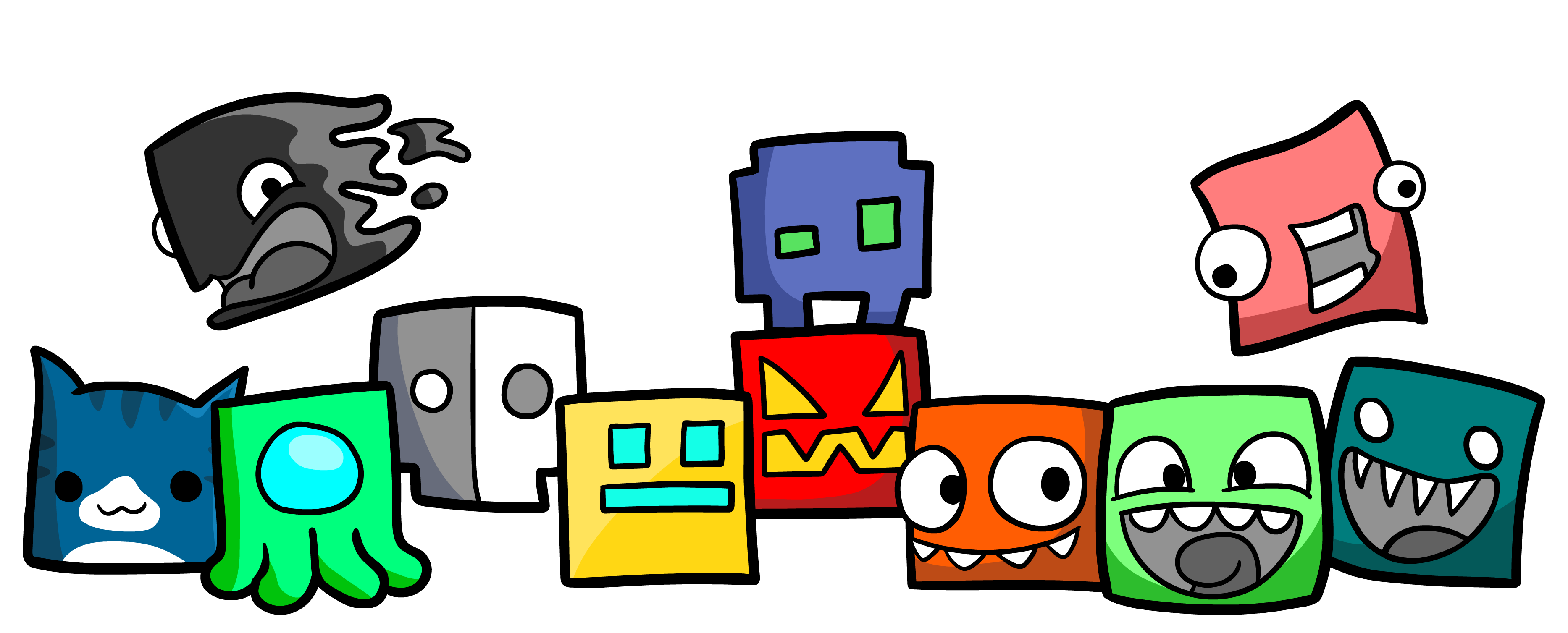 Geometry Dash Icons by TrulyLimboGene on DeviantArt