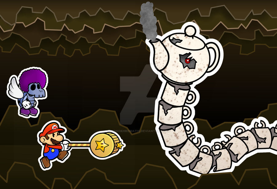 Paper Mario : Milk in your tea ? by MonoKhromatik on DeviantArt