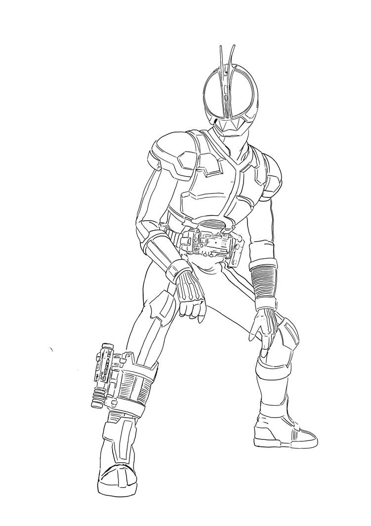 Kamen Rider Faiz coloring page by aimanyazam on DeviantArt