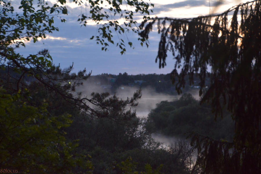 Fog on the river Darkness