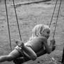 the girl on a swing