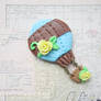 air balloon brooch