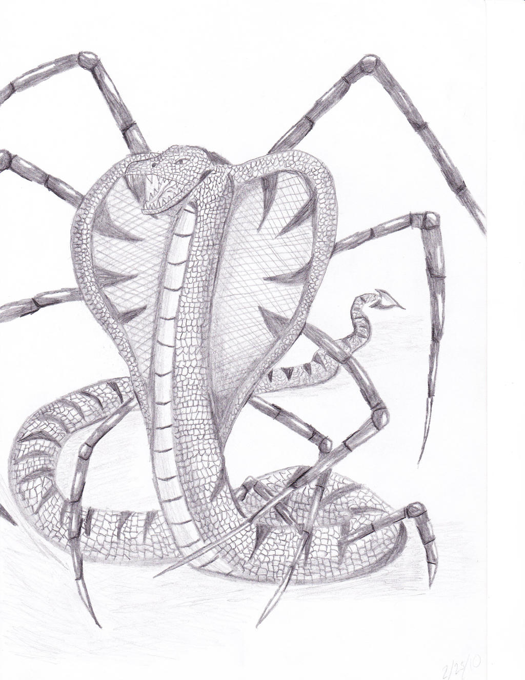 Snake/Spider Hybrid by QuattroQueen on DeviantArt