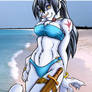 Aurin at the Beach