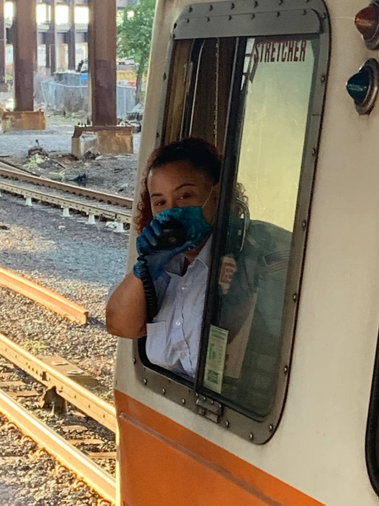 An operator poses for a picture by Al250 on DeviantArt