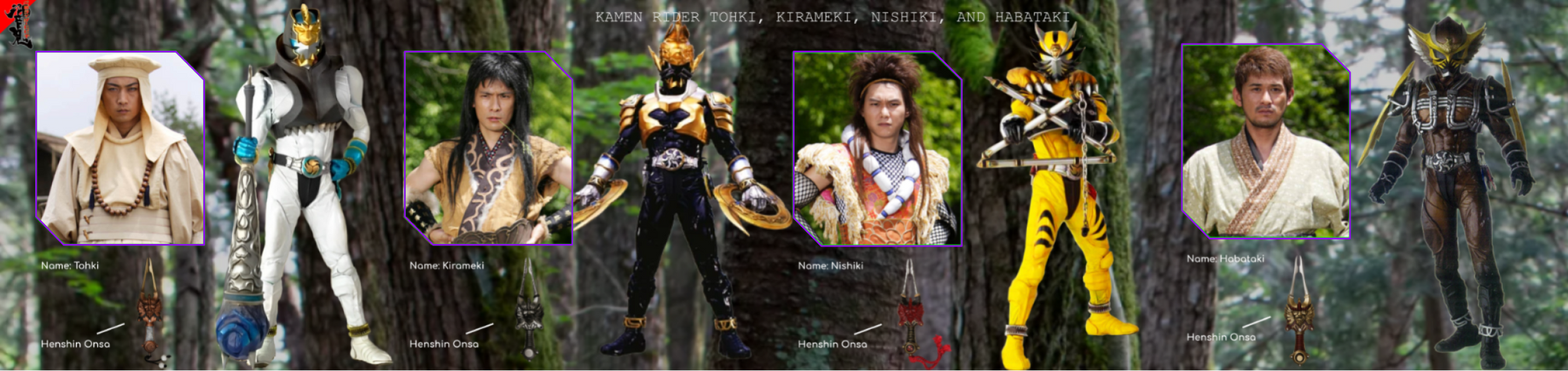 Powerman68 Deviantart Rider File: Tohki, Kirameki, Nishiki, and Habataki by Powerman68 on ...