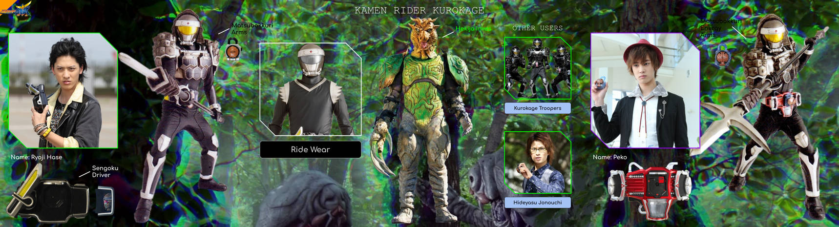 Powerman68 Deviantart Rider File: Kamen Rider Kurokage by Powerman68 on DeviantArt