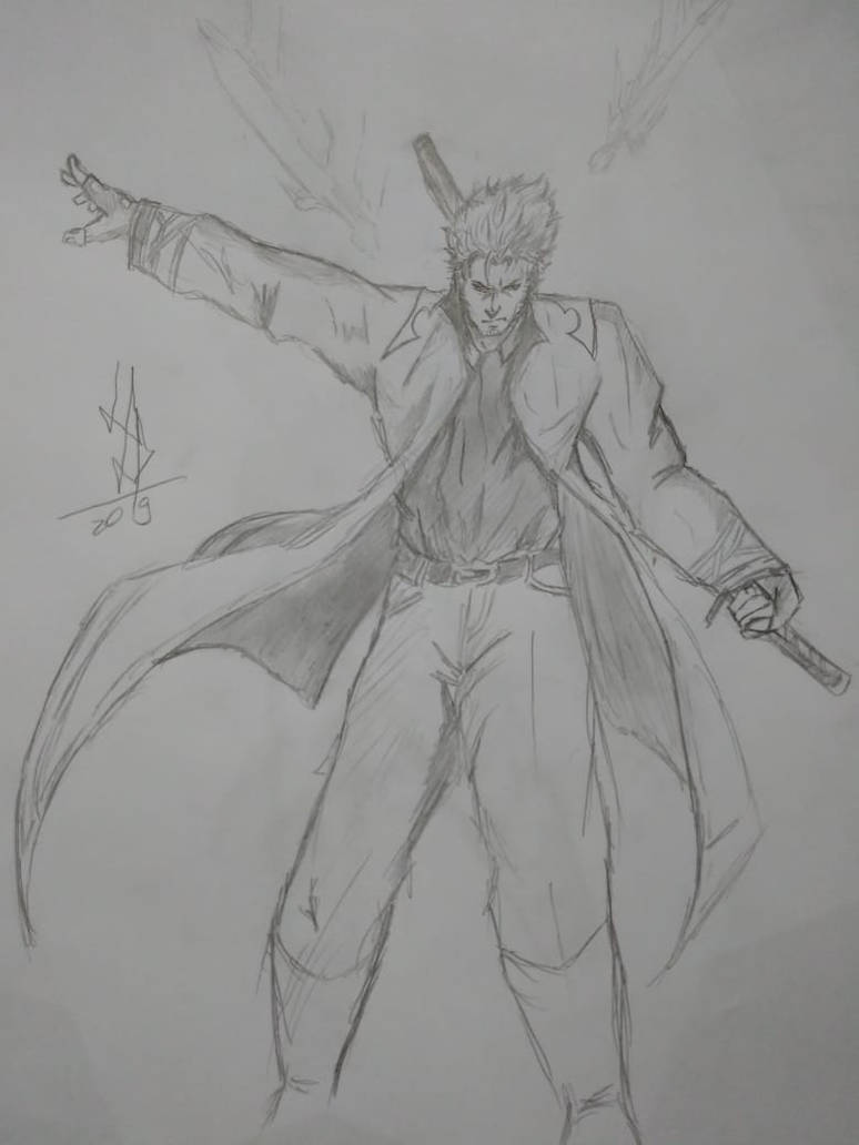 Hello! Did a quick sketch for Vergil from Devil May Cry using Krita.. Hope  you like it! : r/krita